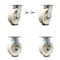 Service Caster 6 Inch Kingpinless Nylon Wheel Caster Swivel Locks 2 Rigid, 2PK SCC-KP30S620-NYR-BSL-2-R-2 - alternate 5
